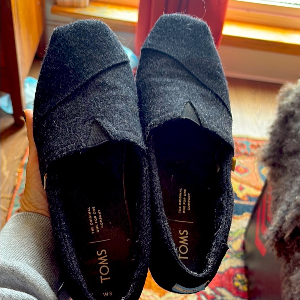 Classic Tom’s wool loafer.